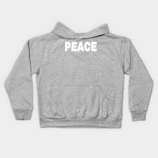 PEACE - White - Back Kids Hoodie